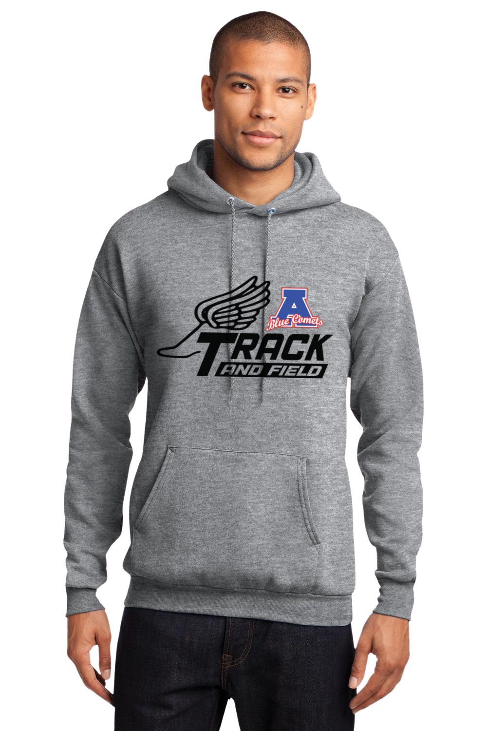 Athletic Heather Comets Track Hoodie