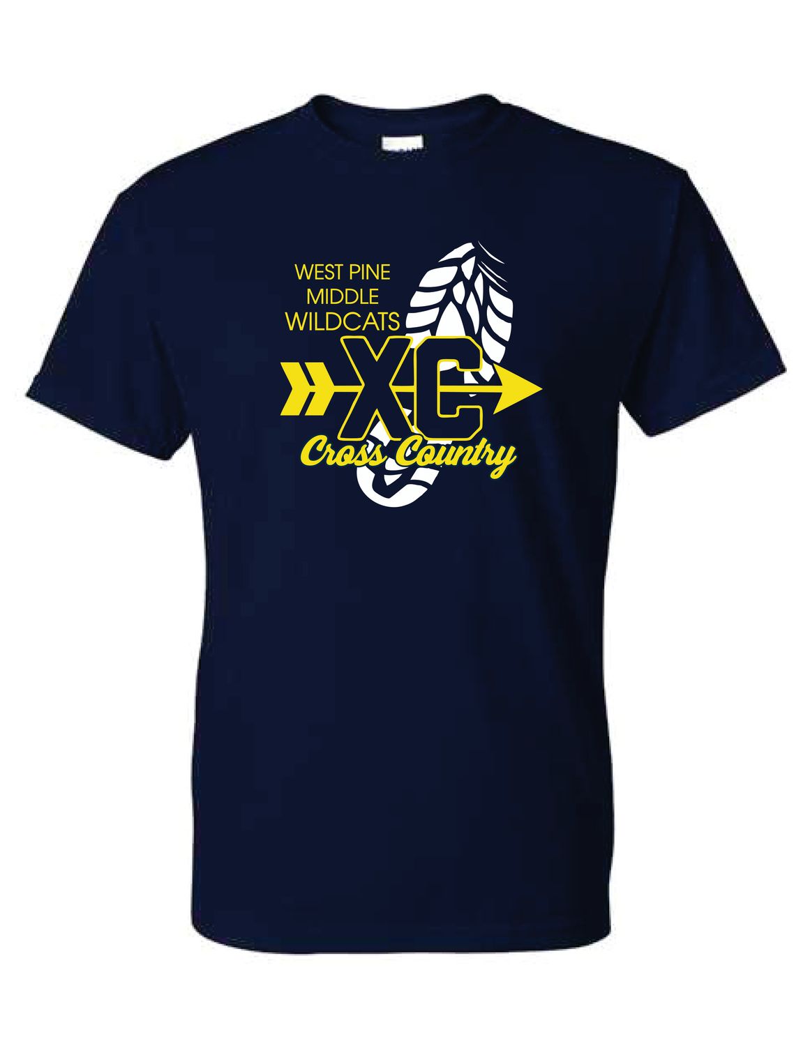 West Pine Wildcats Cross Country Tee