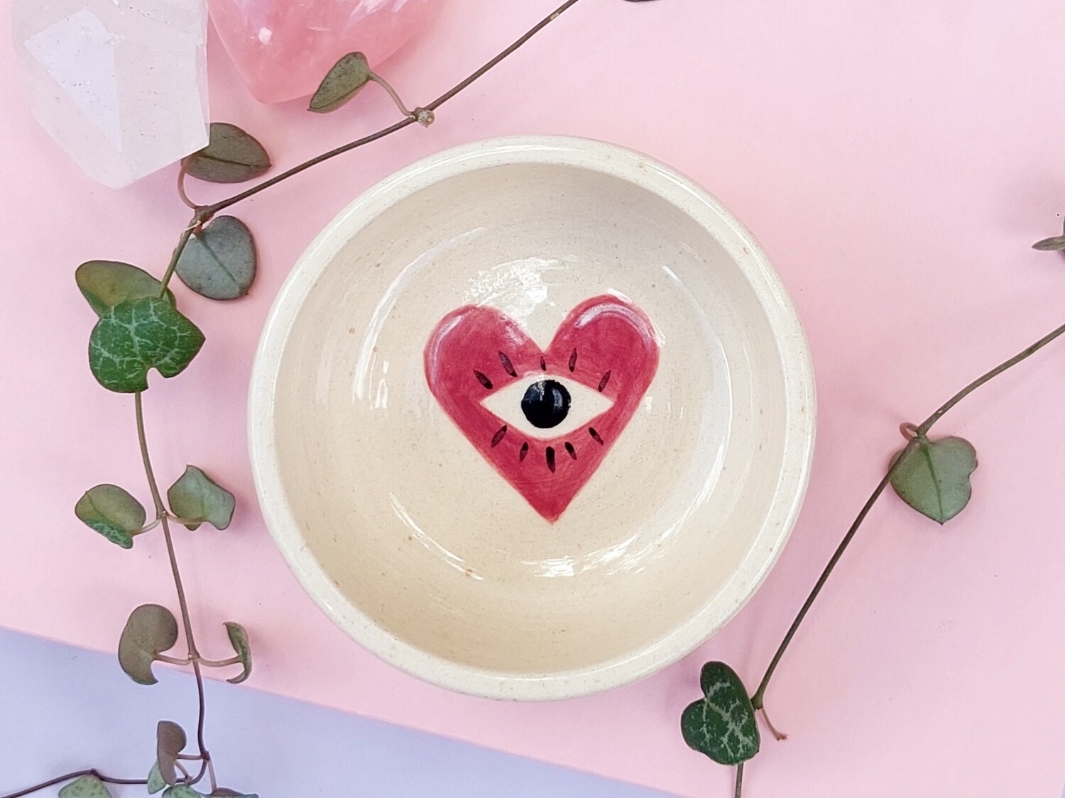 Cuenco corazón ojito ♥  