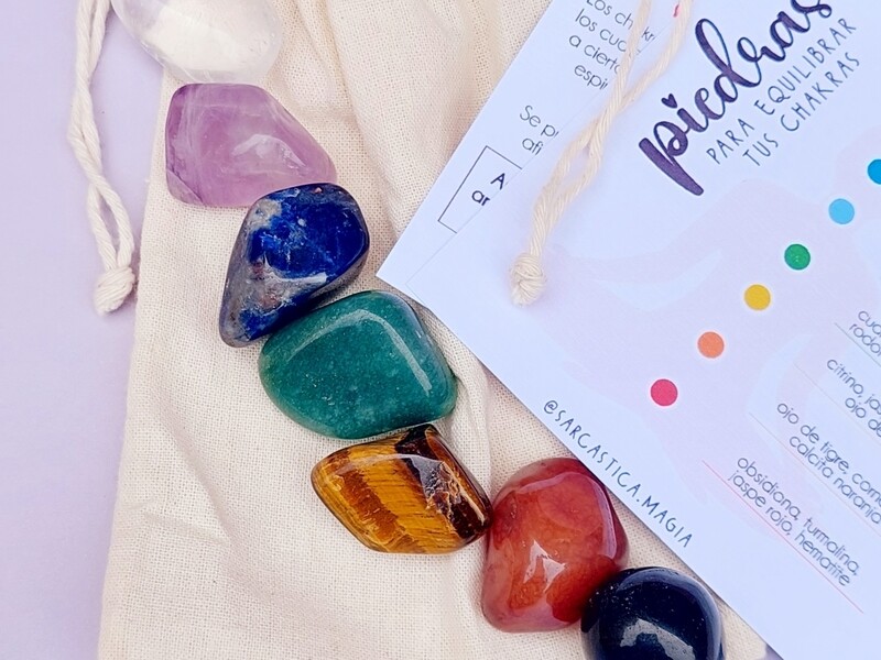Set piedras 7 chakras