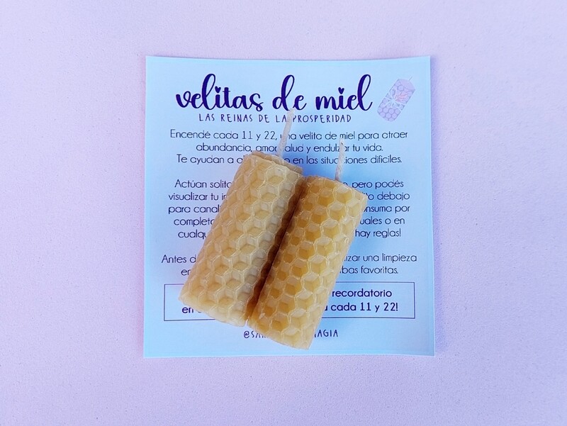 Mini velitas de miel x2