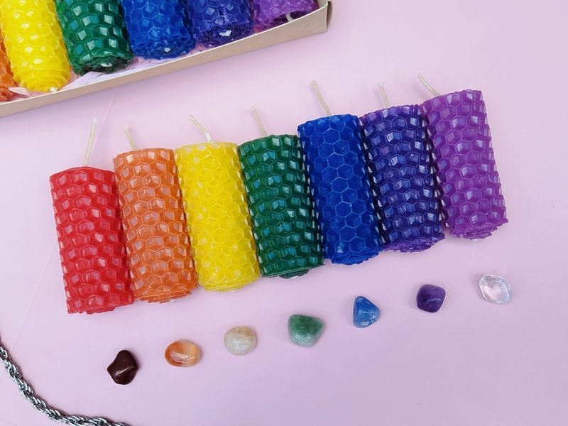 Velitas de miel 7 chakras