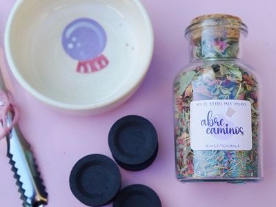 Kit para sahumar cuenco corazón 
