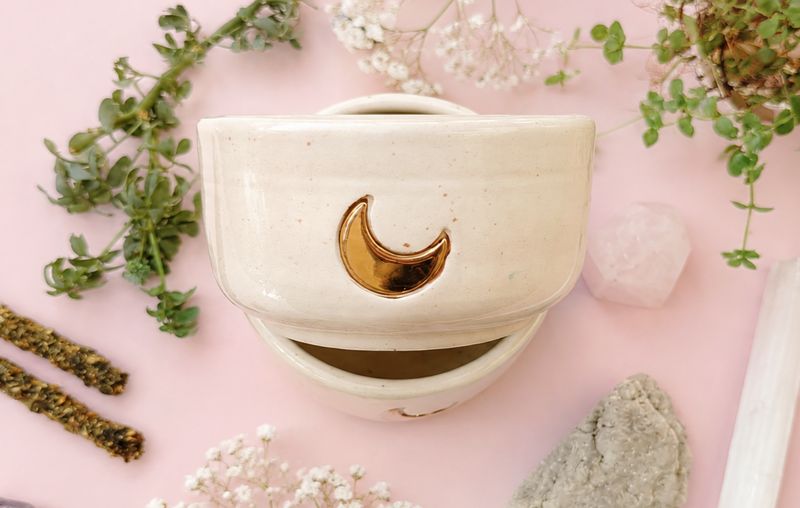 Cuenco luna oro
