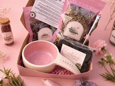 Kit para sahumar cuenco mango rosa