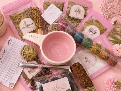 Kit para sahumar VIP 🌟 cuenco mango rosa