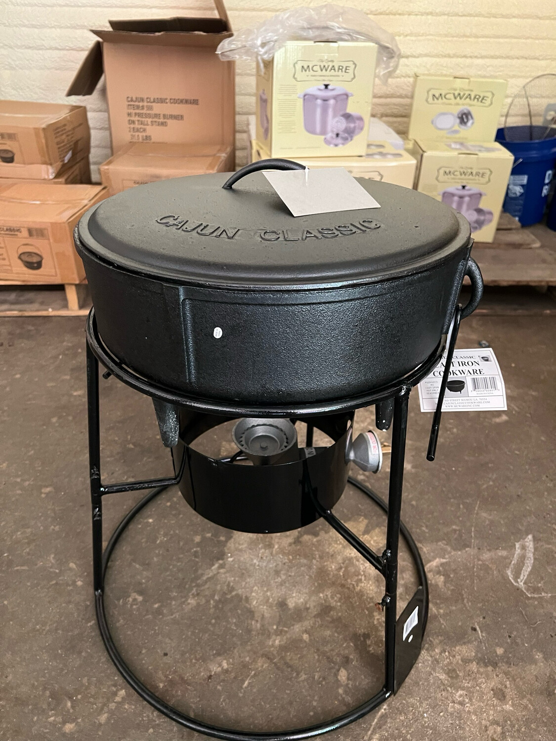 Jambalaya Pot, Lid, Burner &amp; stand