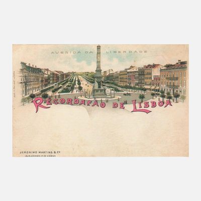 Postal do Tipo Gruss - Avenida da Liberdade