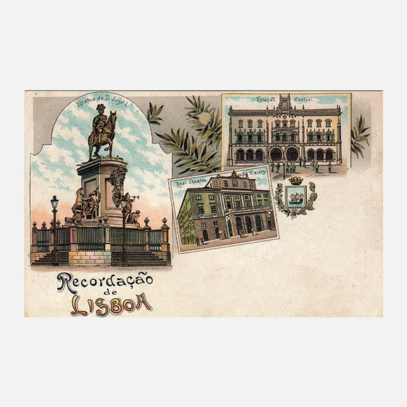 Postal do Tipo Gruss - Estátua de D. José I