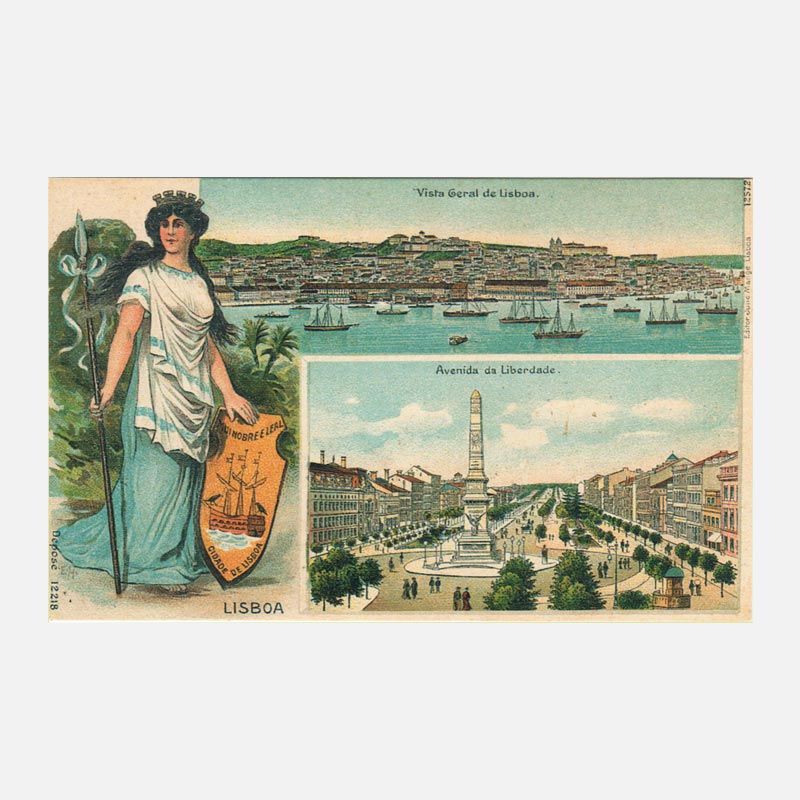 Postal do Tipo Gruss – Lisboa