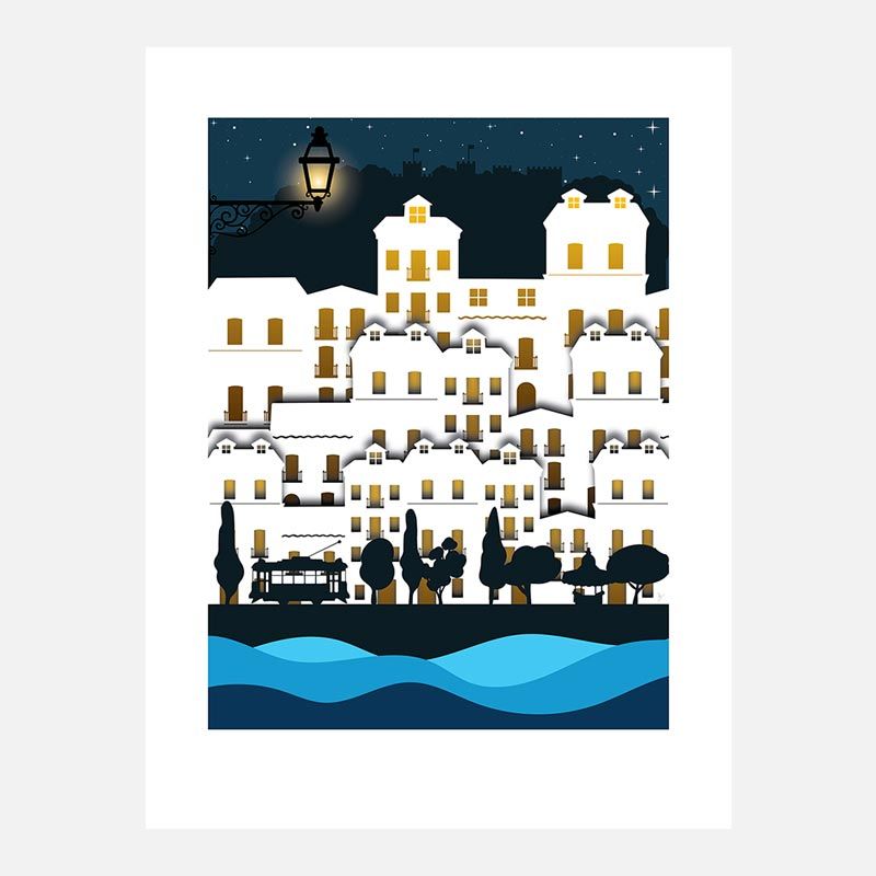 Cai a noite sobre Lisboa... de Isa Silva