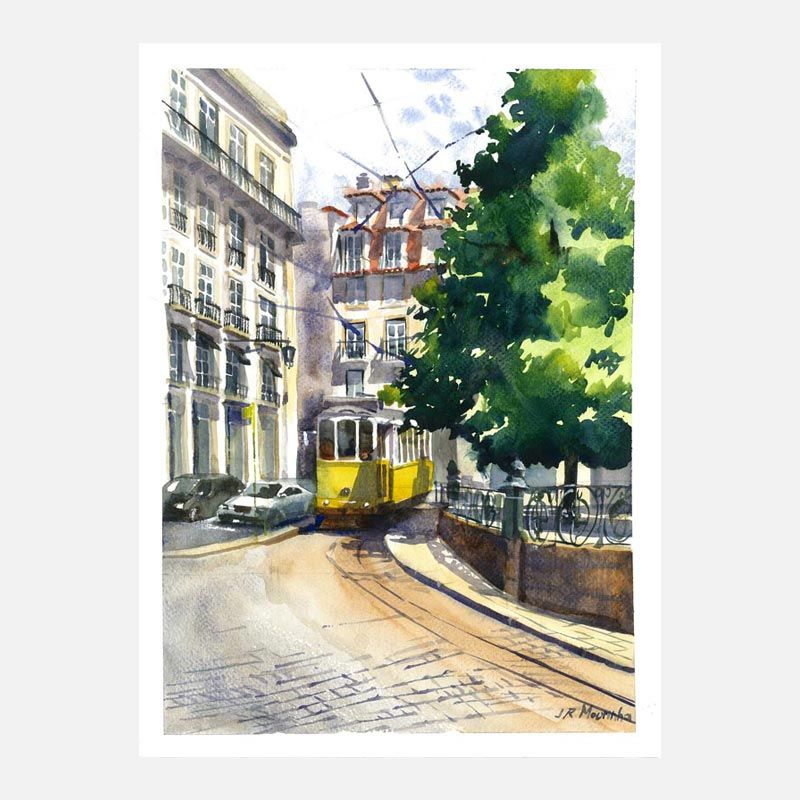 Lisbon Tram by Jolanta Rikveile Mourinha