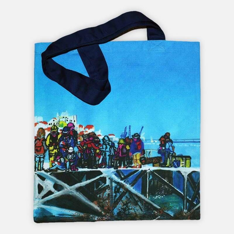 Tote Bag “Cais do Tejo” by Marisa Noblejas Tote Bag “Cais do Tejo” by Marisa Noblejas