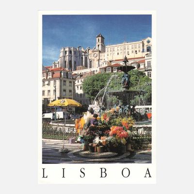 Postal Típico de Lisboa - Rossio