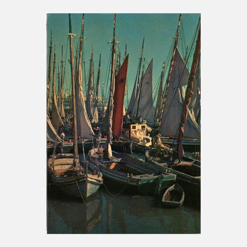 Postal Embarcações Típicas no Tejo
