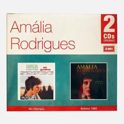 2 CD áudio - Amália Rodrigues - Amália no Olympia e Bobino 1960