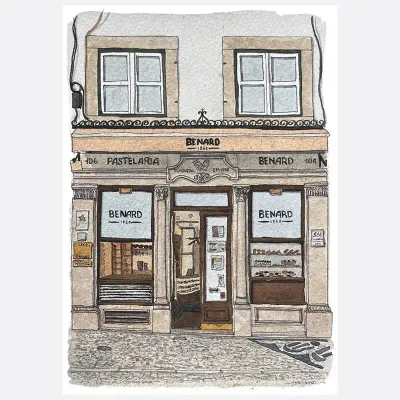 Pintura Pastelaria Benard de Luísa Petiz