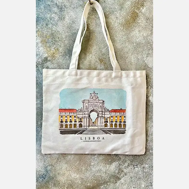 Tote Bag Praça do Comércio de Luísa Petiz Tote Bag Praça do Comércio de Luísa Petiz