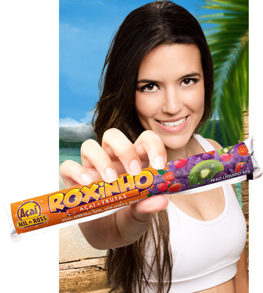 ROXINHO - FRUTAS Caixa c/48 unidades de 60 g