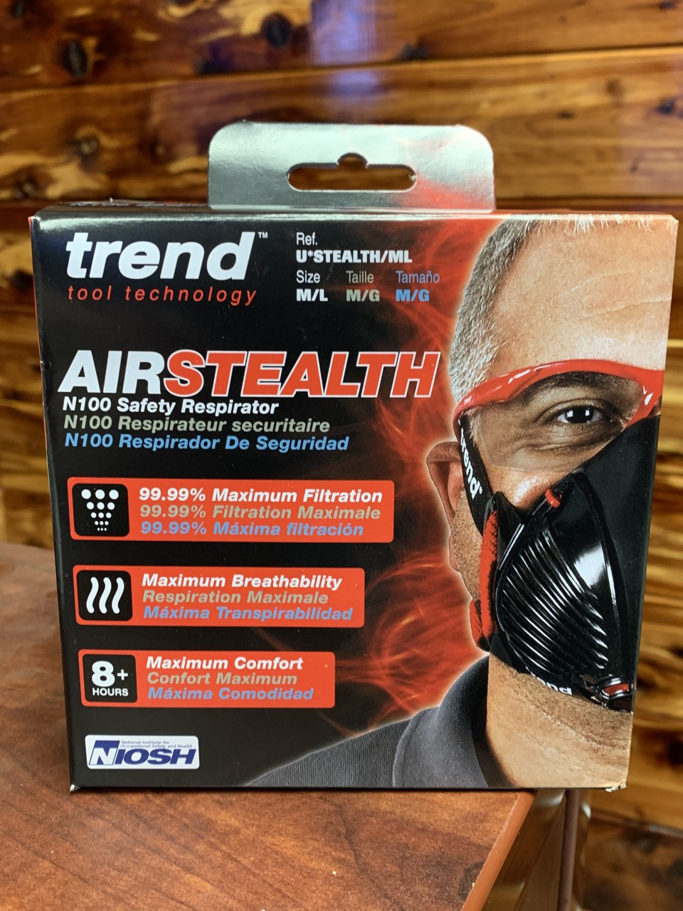 TREND AIRSTEALTH SAFETY RESPIRATOR M/L