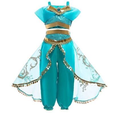 Girls' Sequin Princess Costume: Perfect for Summer Parties!