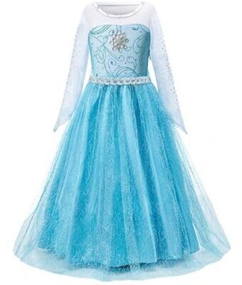 Sparkling Sequin Elsa Princess Dress