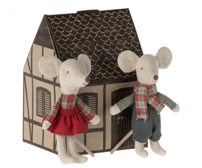Maileg | Winter Mice Twins | Little Brother &amp; Sister