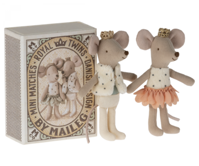 Maileg | Royal Twins Mouse | Little Sister &amp; Little Brother In Box