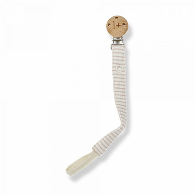 1+ In The Family | Aina | Pacifier Clip | Nude-ivory