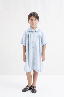 Tocoto Vintage | Short Sleeve Mini Dress | Blue