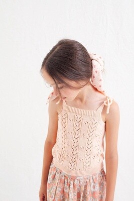 Tocoto Vintage | Openwork Knit Top | Pink