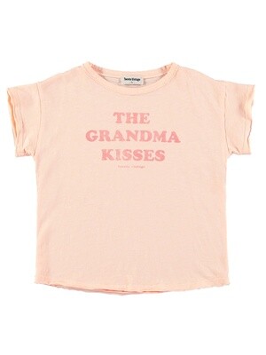 Tocoto Vintage | Grand Ma Kisses Print T-shirt | Pink