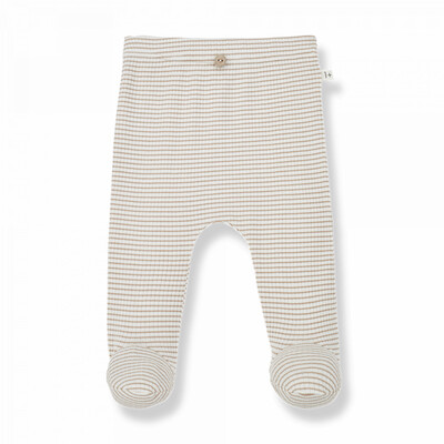 1+ In The Family | Ros Legging With Feet | Clay Ivory
