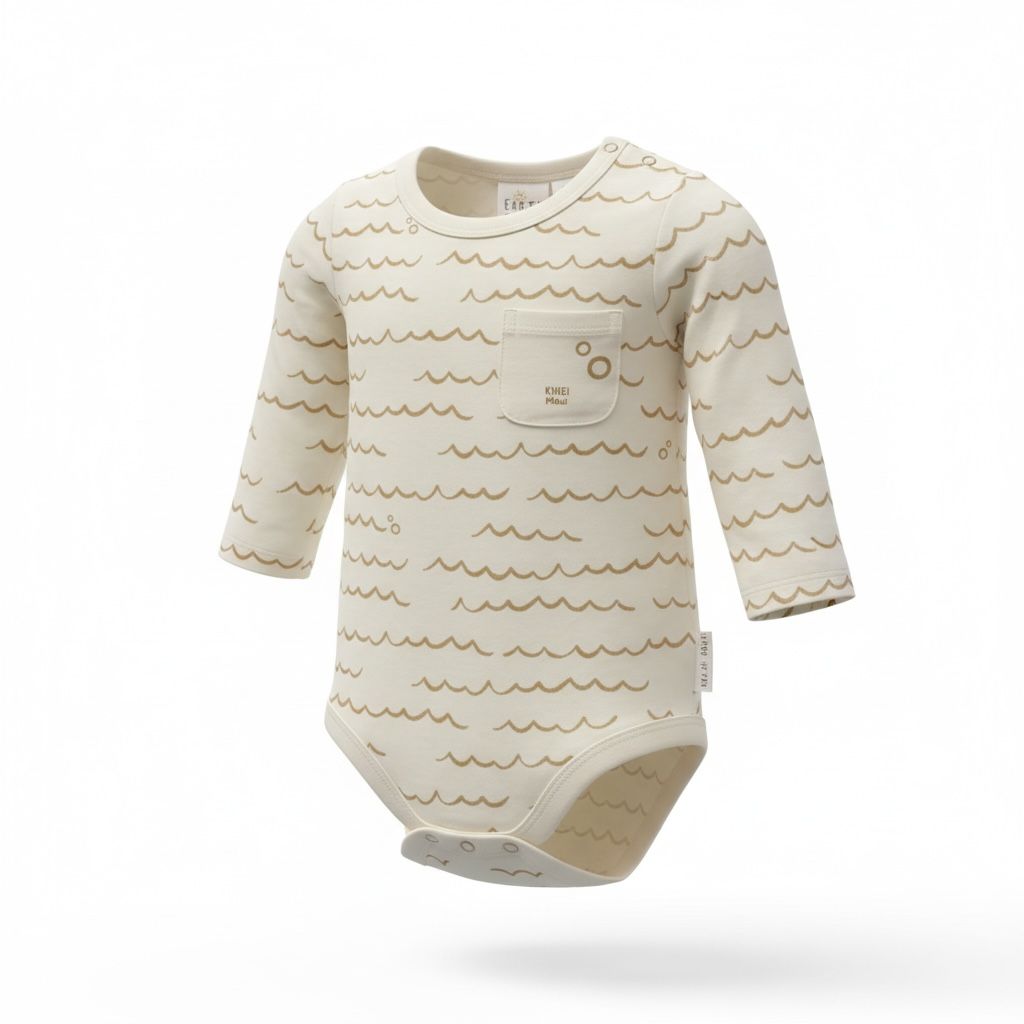 Baby Universal LS Romper Waves