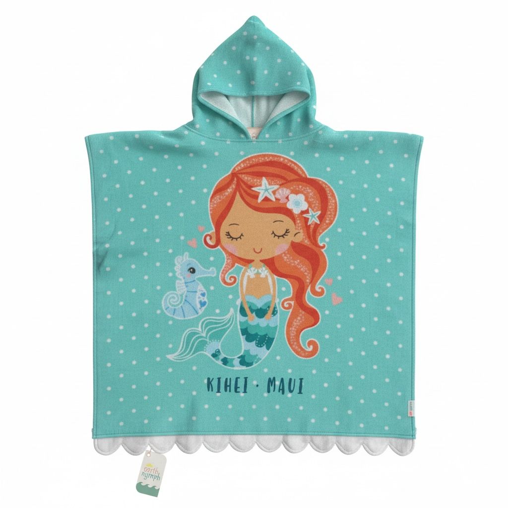 Girls Towel Cape Under The Sea