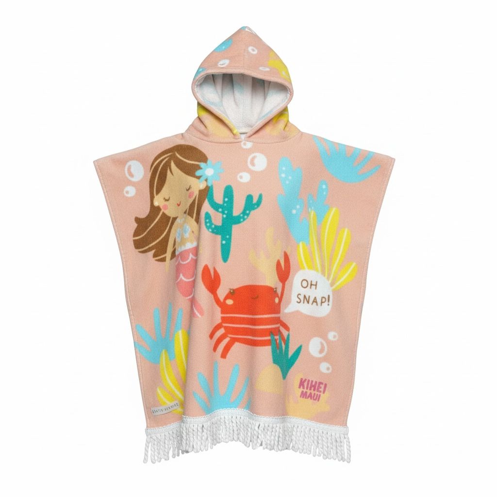 Baby Girls Towel Cape Seaside