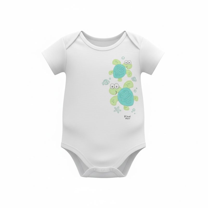 Baby Boys Romper Turtle Stack