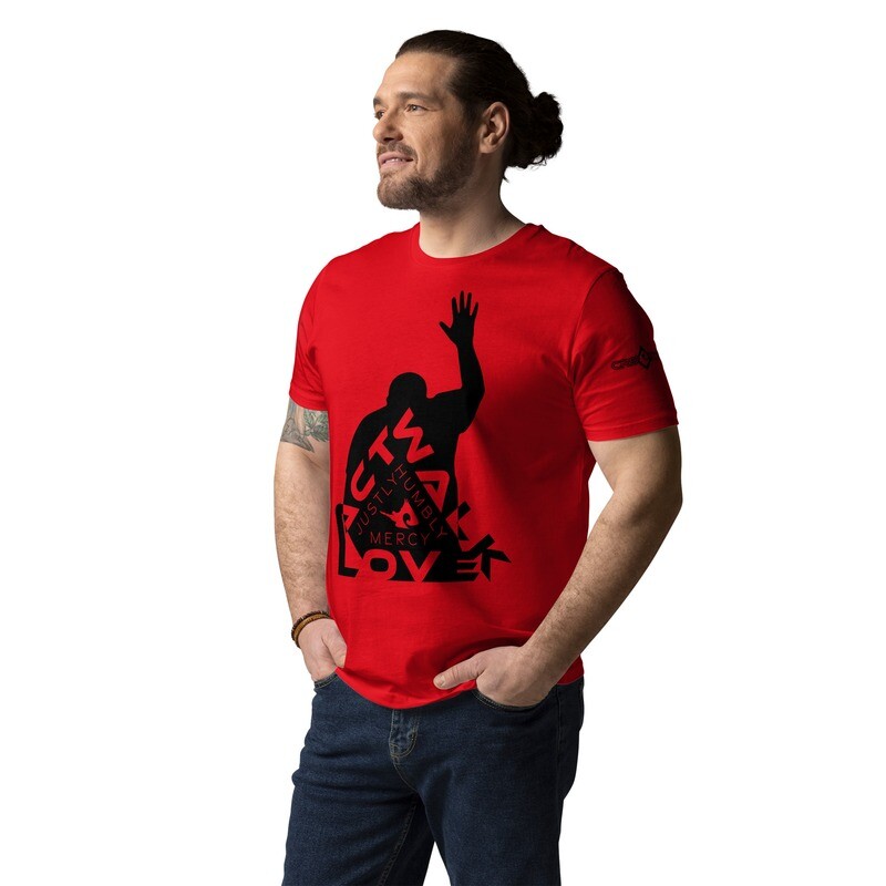 Act Love Walk | Dark | Unisex organic cotton t-shirt