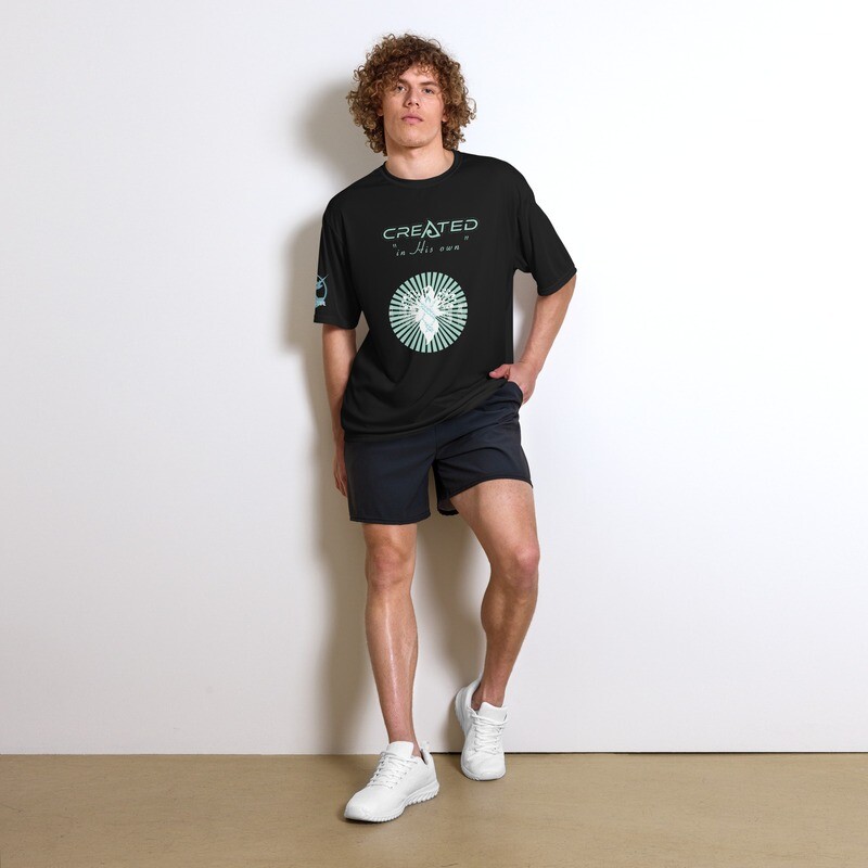 Created | In His Image | Unisex performance crew neck t-shirt
