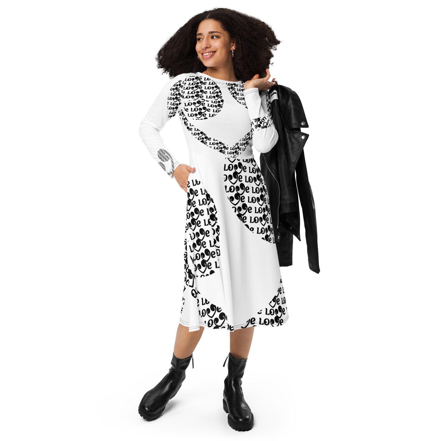 Love One Another | Gods Love | Long sleeve midi dress