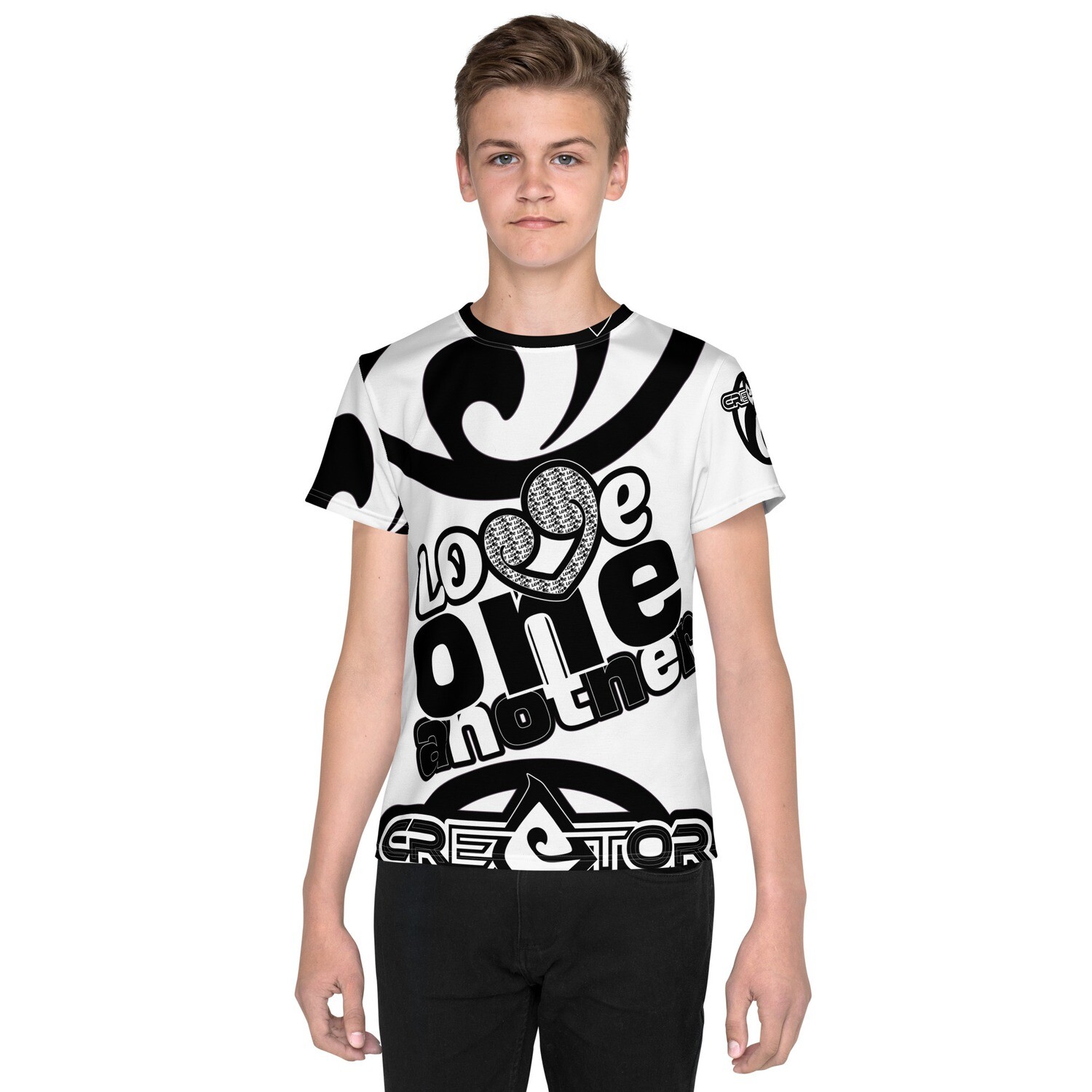 Love One Another | Youth crew neck t-shirt 