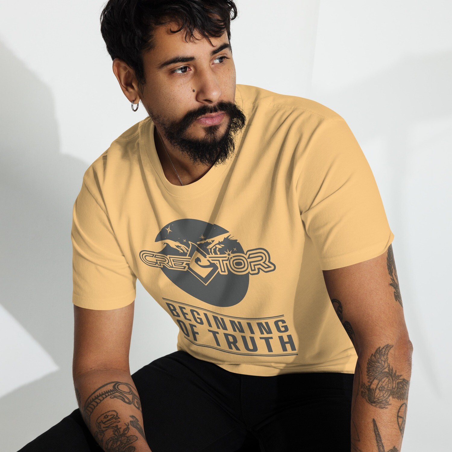 Genesis | Beginning Of Truth | Men’s premium heavyweight tee