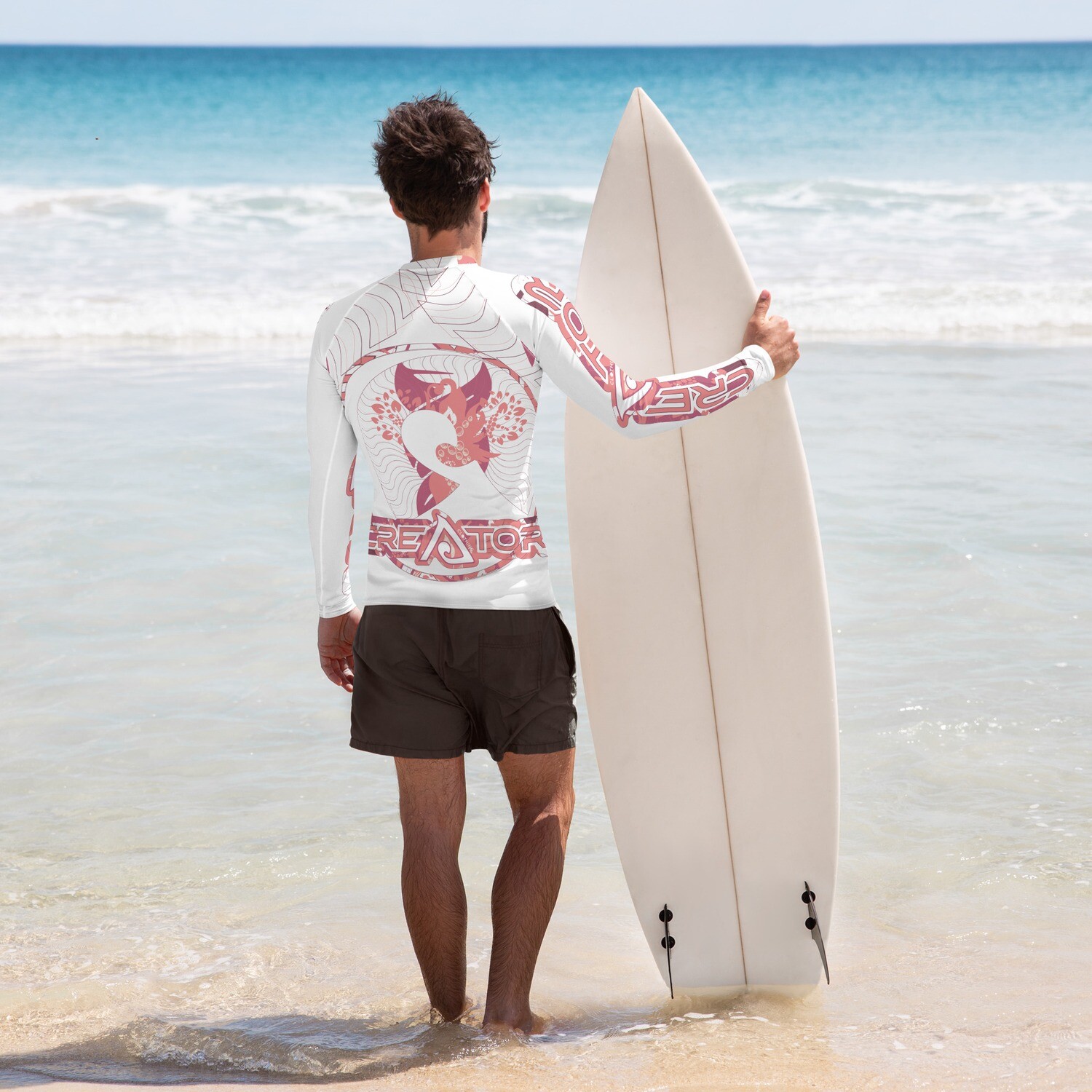 Spirit Filled | Red Flight | Men&#39;s Rash Guard 