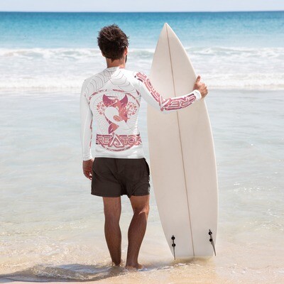 Spirit Filled | Red Flight | Men&#39;s Rash Guard 