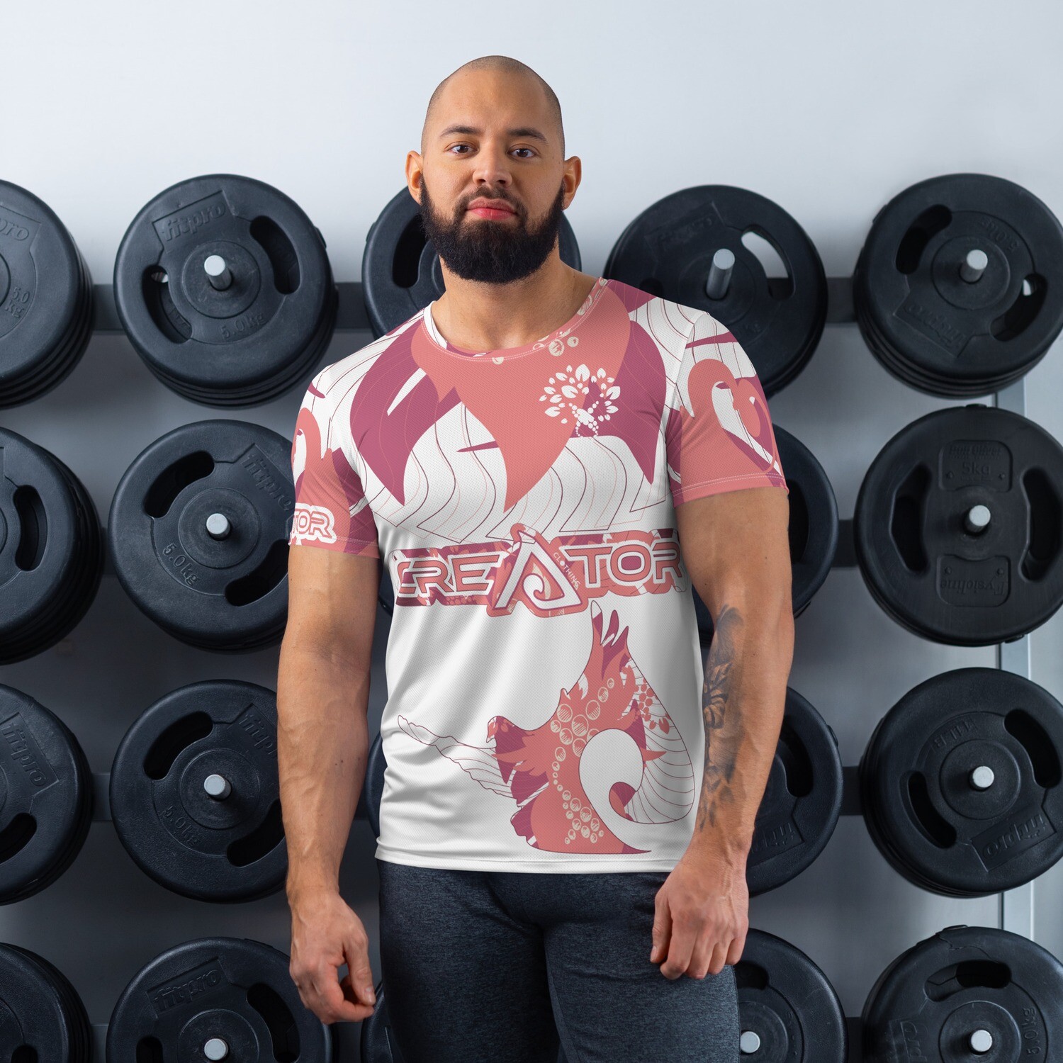 Spirit Filled | Salmon | Men&#39;s Athletic T-shirt