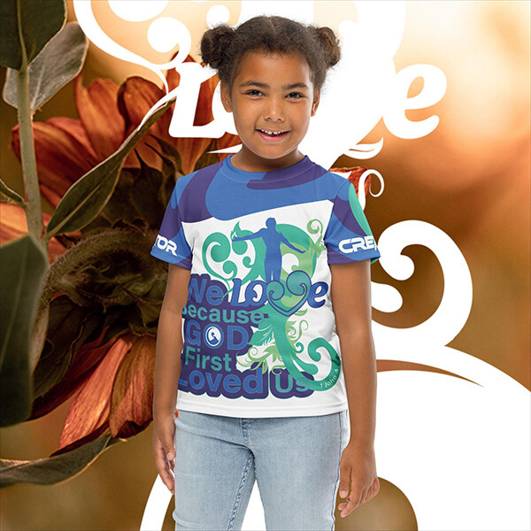 God First loved Us | Kids crew neck t-shirt