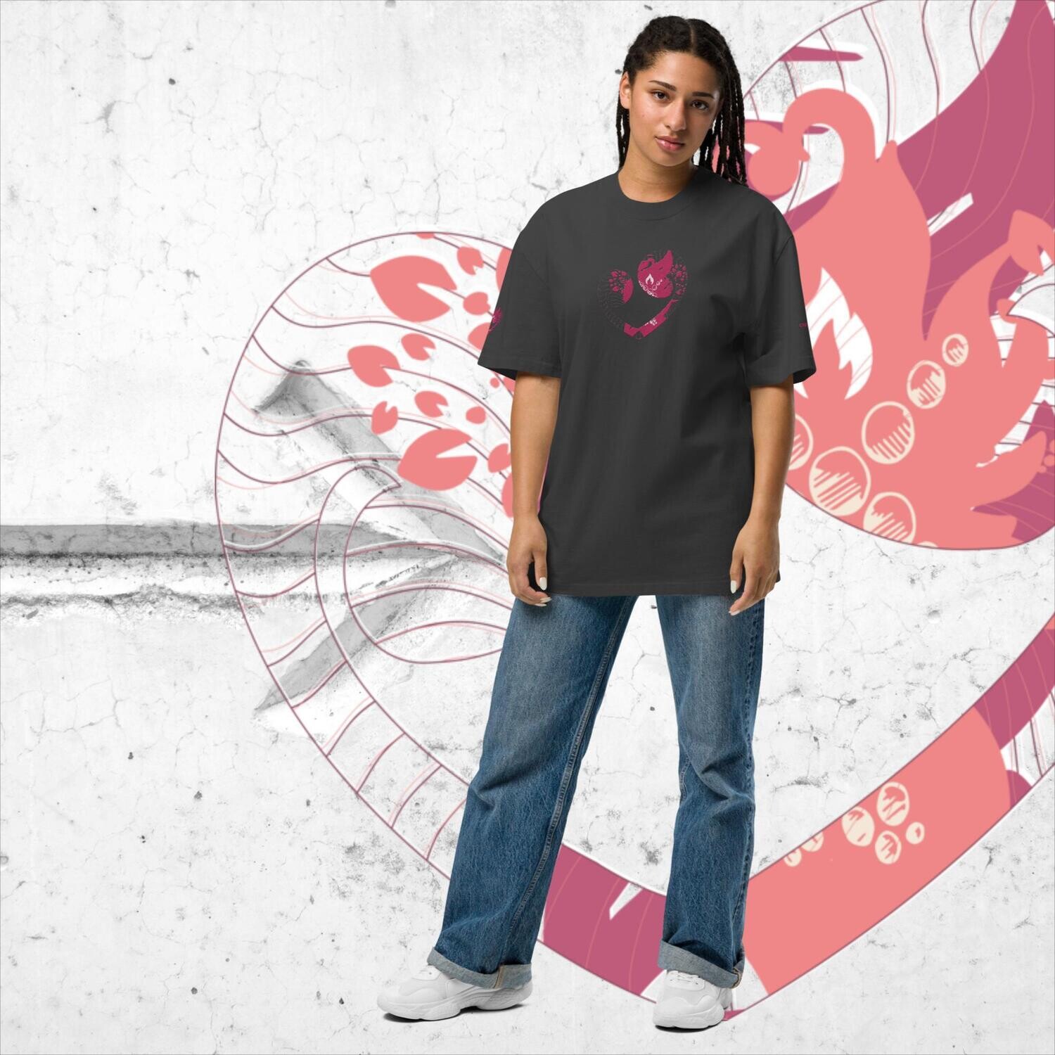 Spirit Filled | Heart | Oversized faded t-shirt