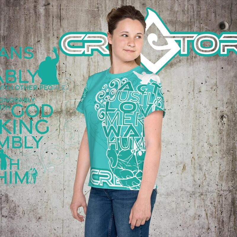 Act Love Walk | Youth crew neck t-shirt