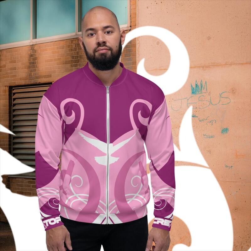 Beauty Inside | Aubergine | Unisex Bomber Jacket 