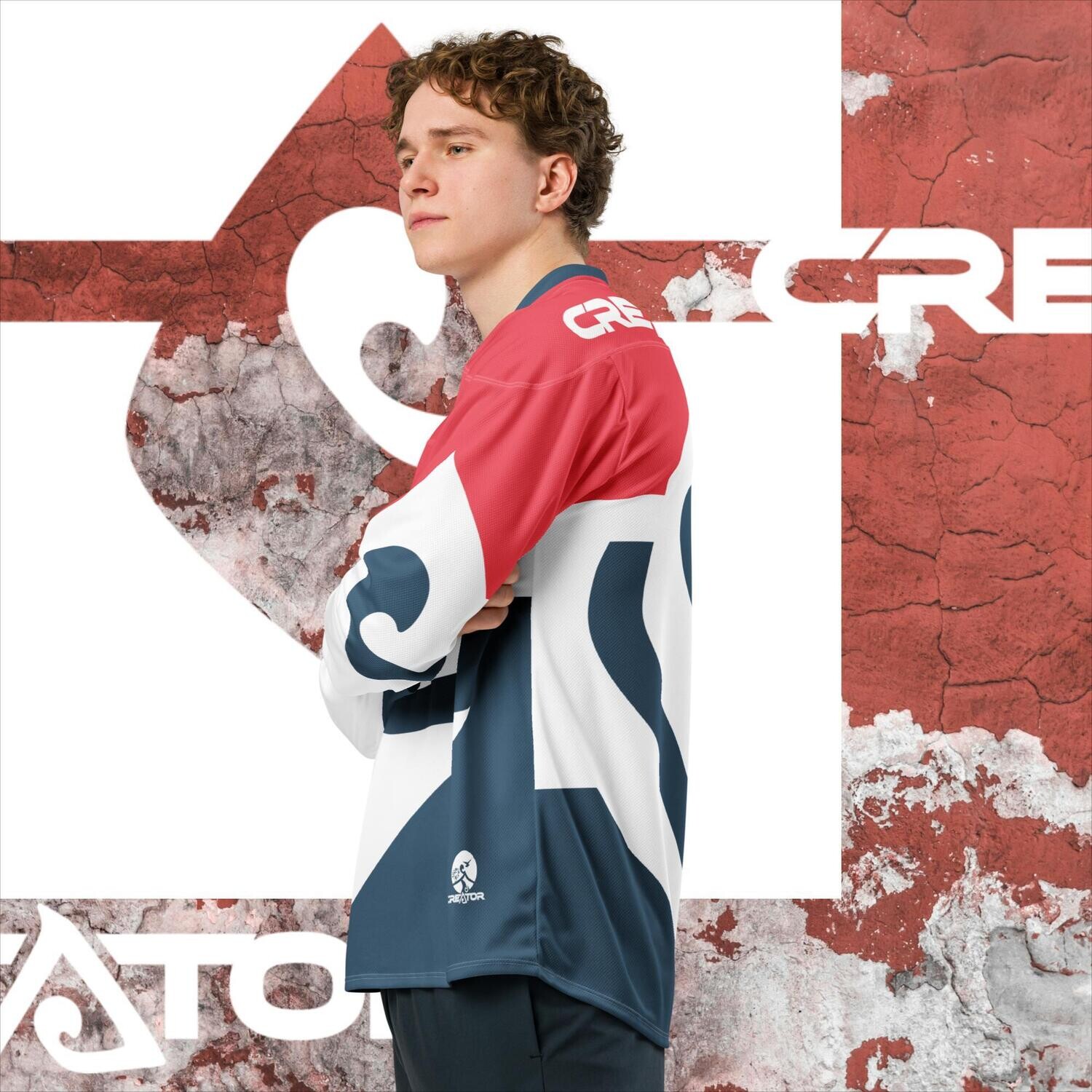 Raqia | White Recycled hockey fan jersey
